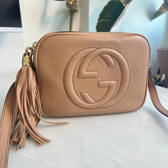 *SOLD* Gucci Soho Disco Bag Camelia - Picture 1 of 16